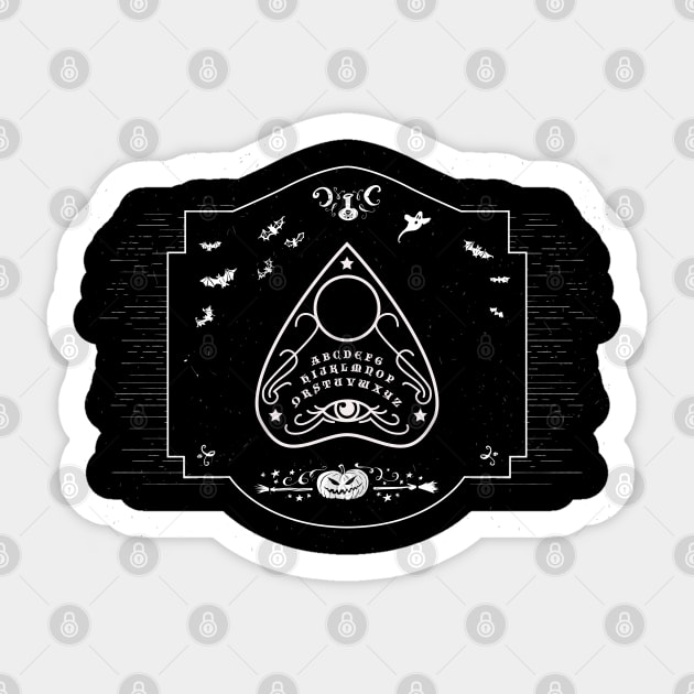 Ouija Board Planchette Sticker by Venus Complete